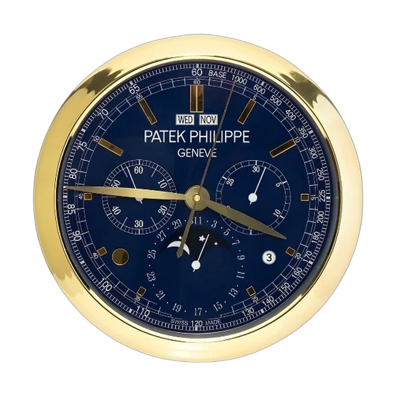 Patek Philippe Wall Clock _ Complications Gold and blue