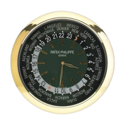 Patek Philippe Wall Clock _ WorldTimer Gold and green