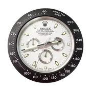 Daytrona Cosmograph Wall Clock _ Panda Style Black and White