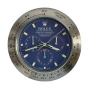Daytrona Cosmograph Wall Clock _ Silver and Blue Style