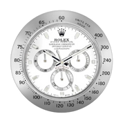 Daytrona Paul Newman Wall Clock _ Silver & White Style