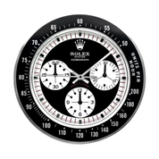 Daytrona Paul Newman Wall Clock _ White Logo