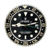GMT-Master II Wall Clock _ Black & Gold Style