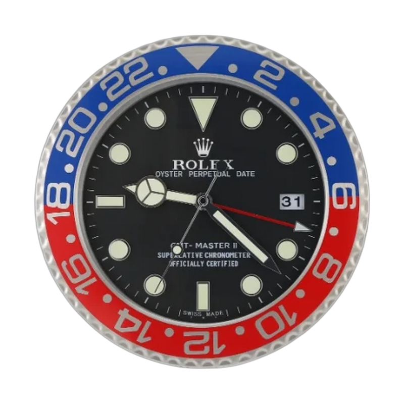 GMT-Master II Wall Clock _ Pepsi Red & Blue