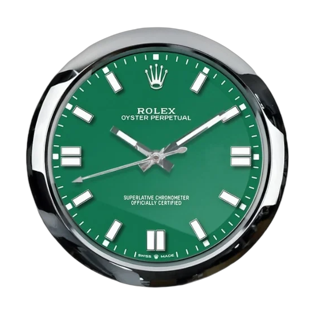 Rolex Oyster Perpetual Wall Clock _ Green Dual