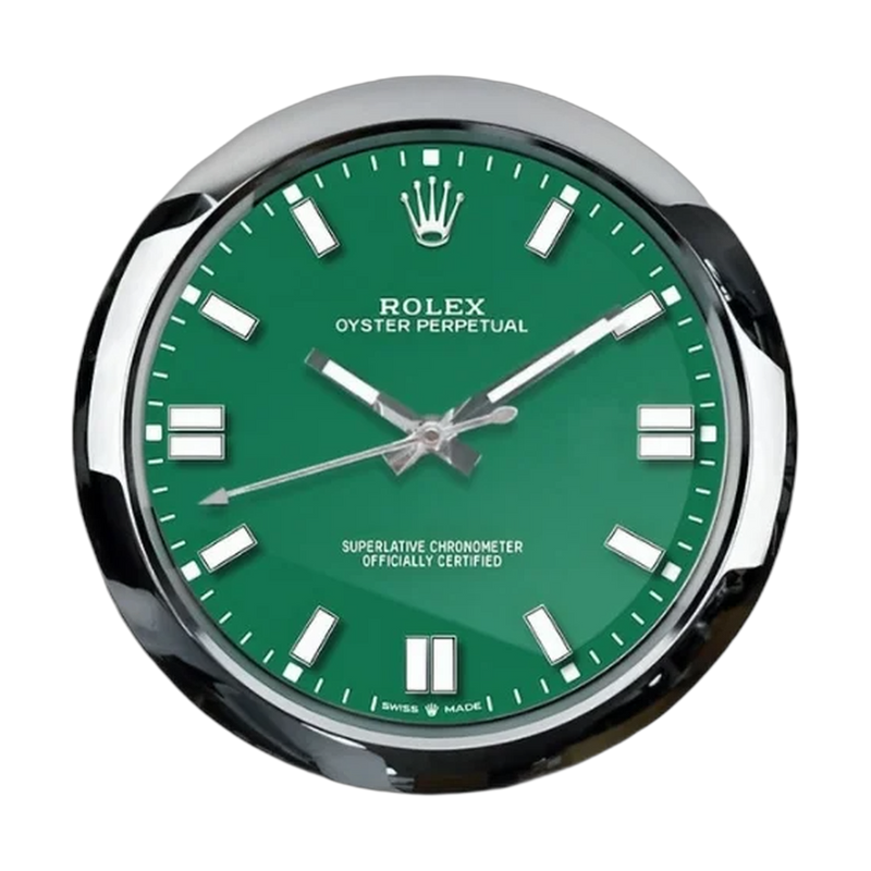 Rolex Oyster Perpetual Wall Clock _ Green Dual