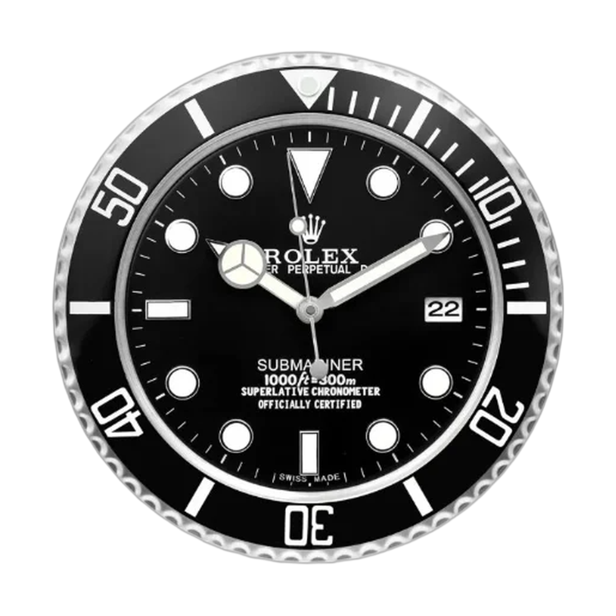 Submariner Wall Clock _ Black Style