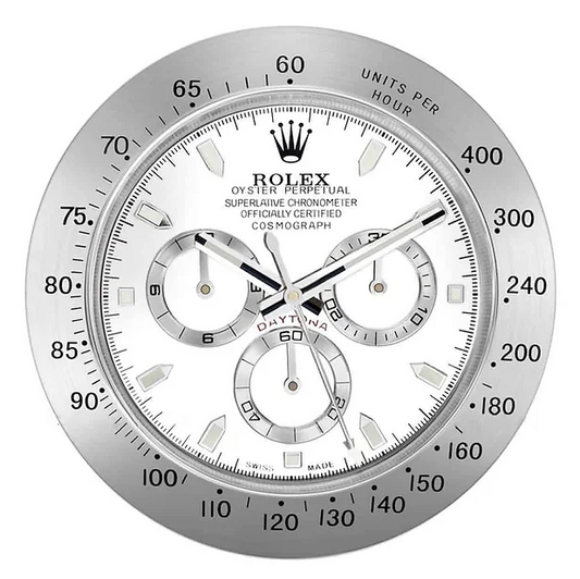 Rolex Daytona "STEEL WHITE" - Wall Clock
