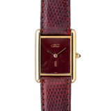 Cartier Tank Must Large Burgundy Dial Ref. 6 81006 1980s