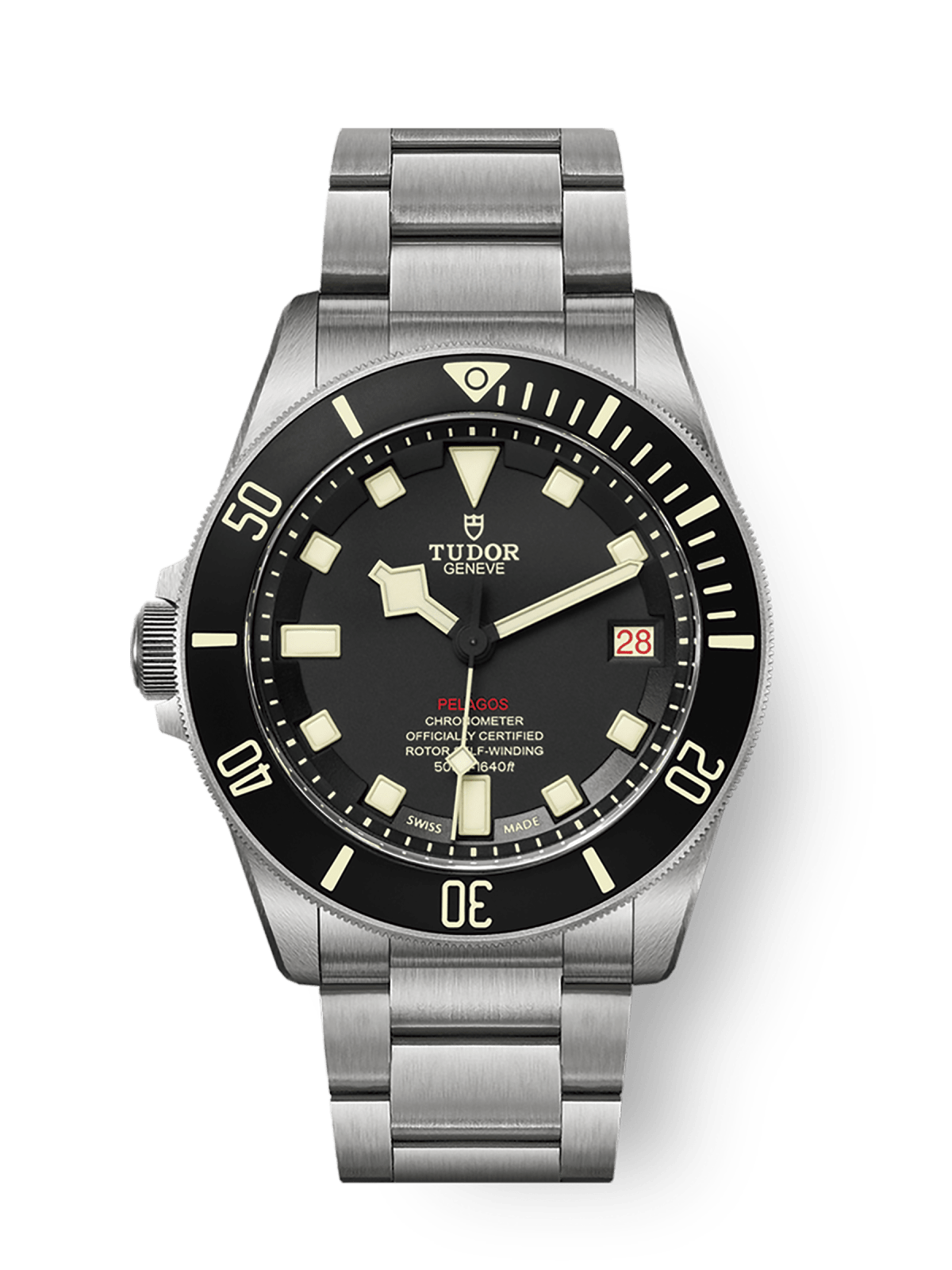 Tudor Pelagos LHDCeramic matt black disc Titanium bracelet M25610TNL-0001