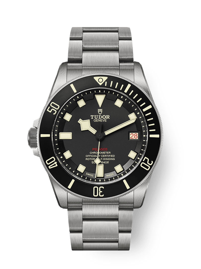 Tudor Pelagos LHDCeramic matt black disc Titanium bracelet M25610TNL-0001
