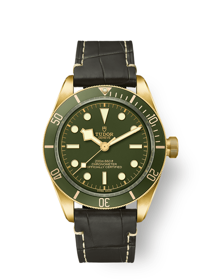 Tudor Black Bay 58 18K 39mm yellow gold case Green dial M79018V-0001