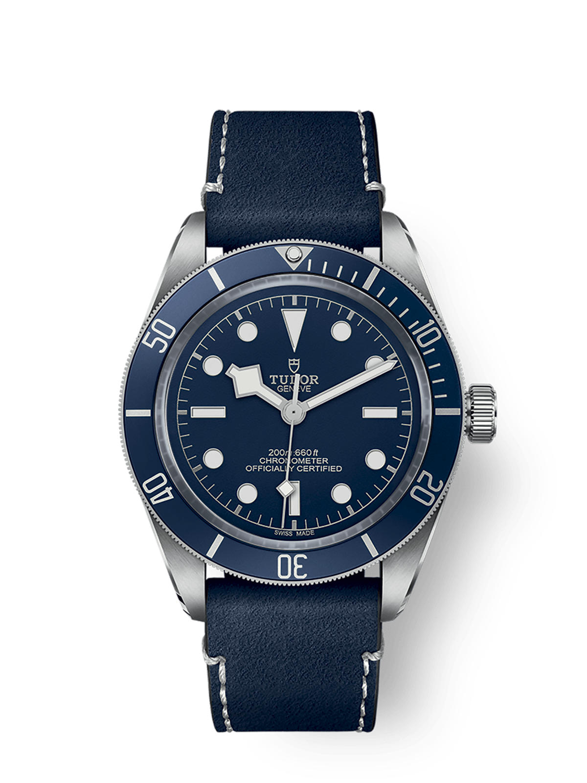 Tudor Black Bay 5839mm steel case Blue “soft touch” strap M79030B-0002