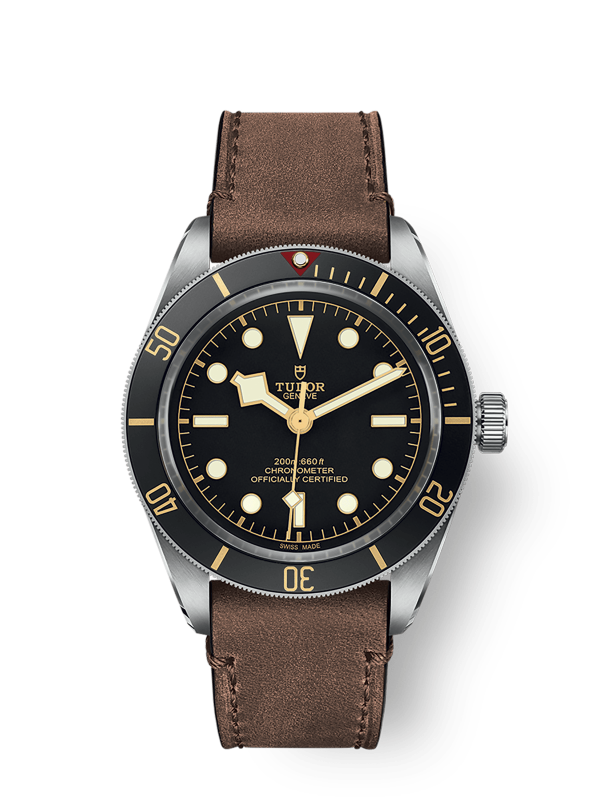 Tudor Black Bay 5839mm steel case Brown leather strap M79030N-0002
