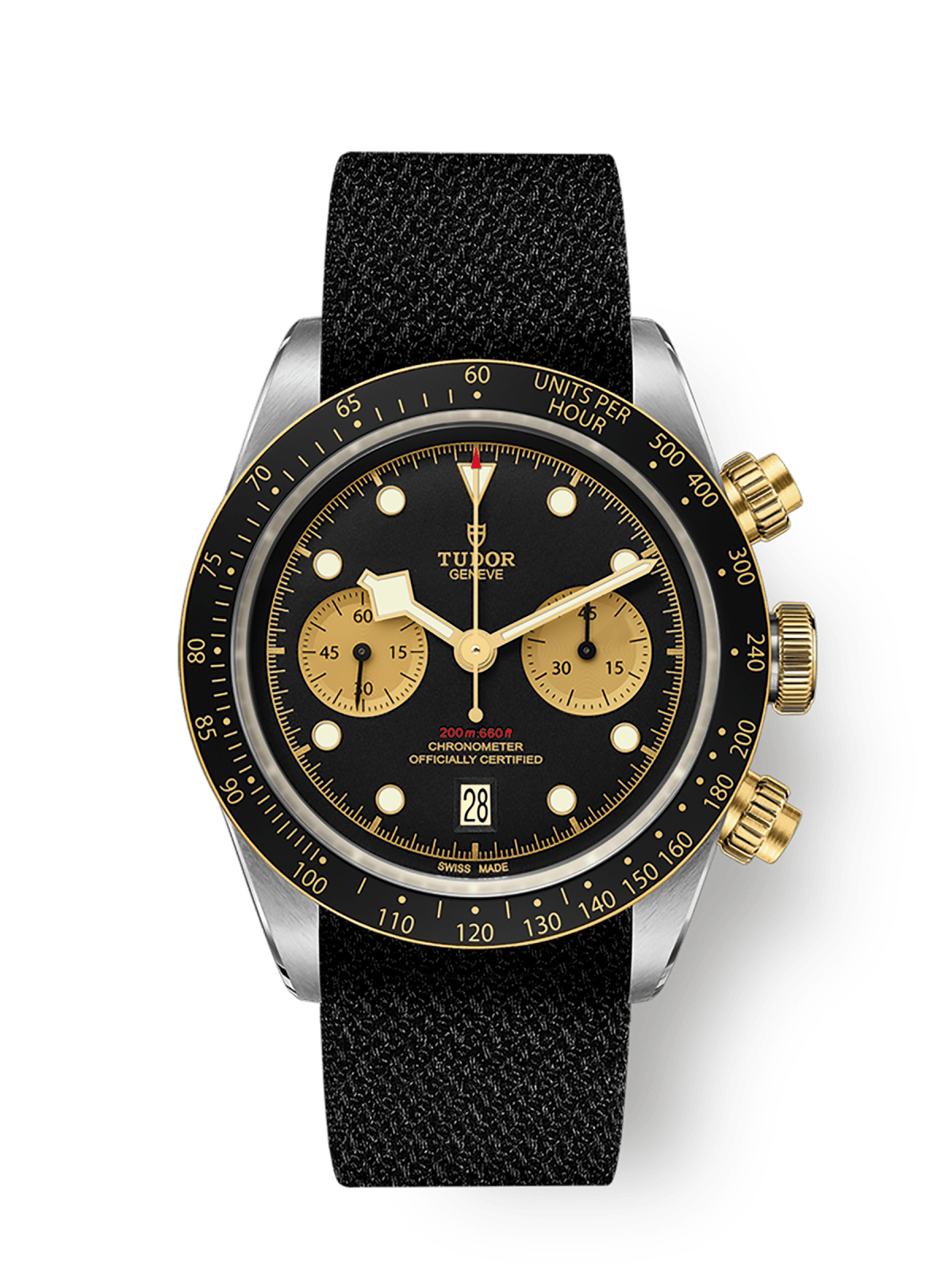 Tudor Black Bay Chrono S&G 41mm steel case Black fabric strap M79363N-0003