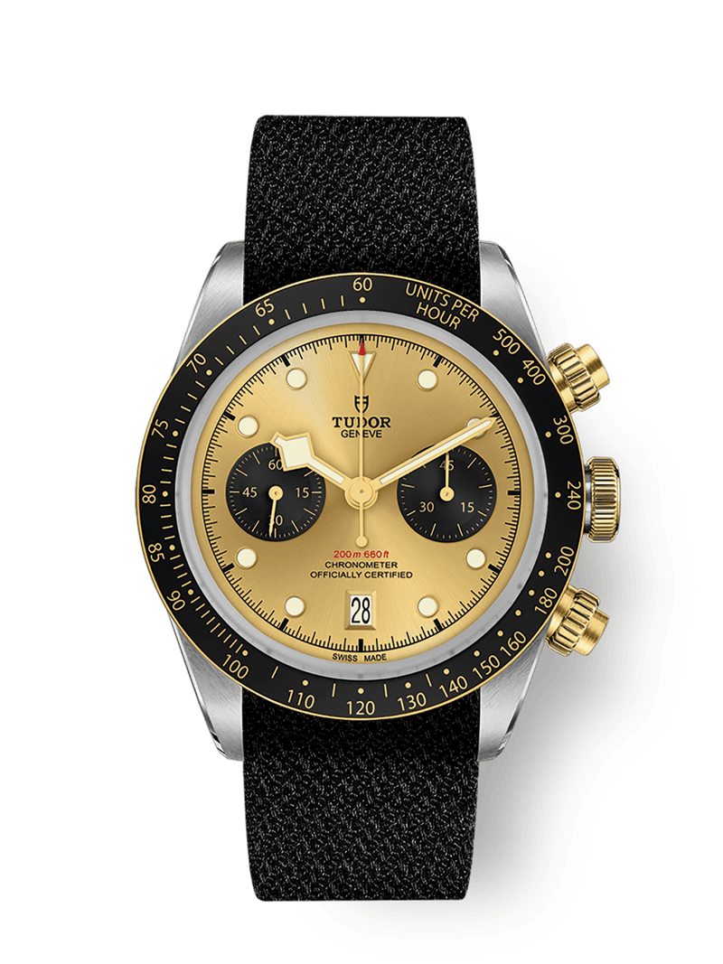 Tudor Black Bay Chrono S&G 41mm steel case Black fabric strap M79363N-0006