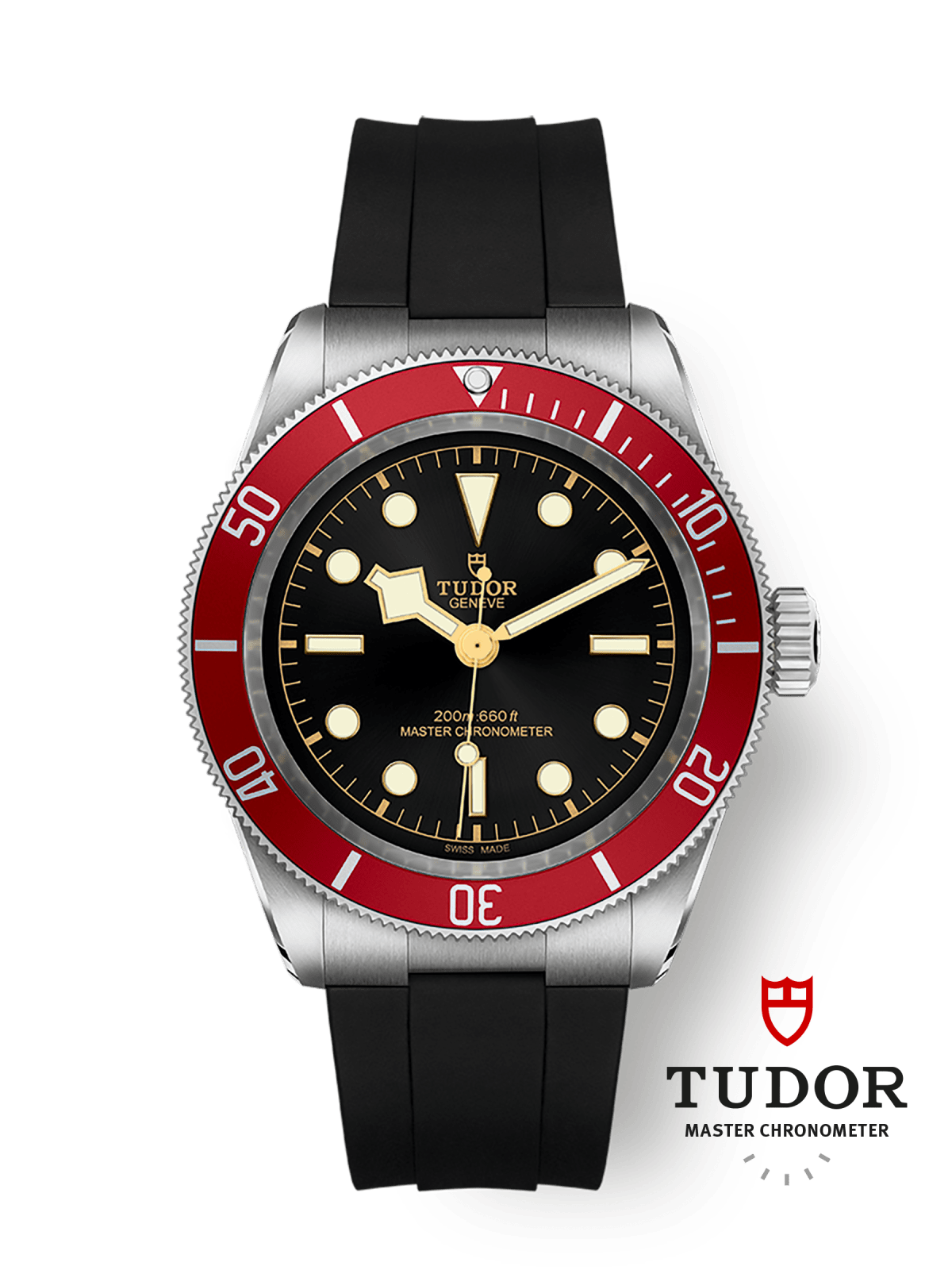 Tudor Black Bay 41mm steel case Black rubber strap M7941A1A0RU-0002